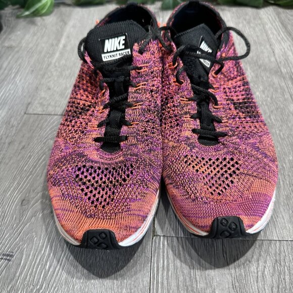 Nike Flyknit Racer Acai Berry Men's Size 8.5 Running Shoes 526628-008 Sneakers - Picture 3 of 11